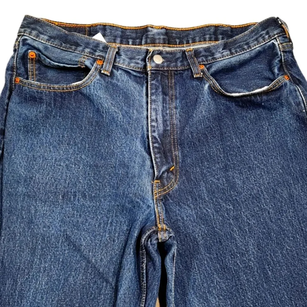 Levi's‎ Jeans Men's 550 Relaxed Fit Straight Leg Blue Rinse Denim Mid Rise 38 32